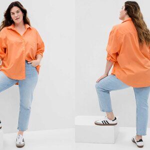 NWOT GAP plus the big shirt in icy orange (XXL)